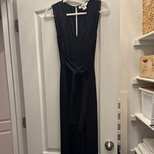ASTR Black Sleeveless long sleeve romper
